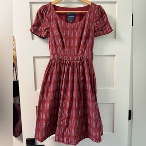 ModCloth paper clip fit and flair dress